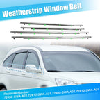 Set of 4 Weatherstrip Window Trim Seal Belts for Honda CR-V (2007–2011)