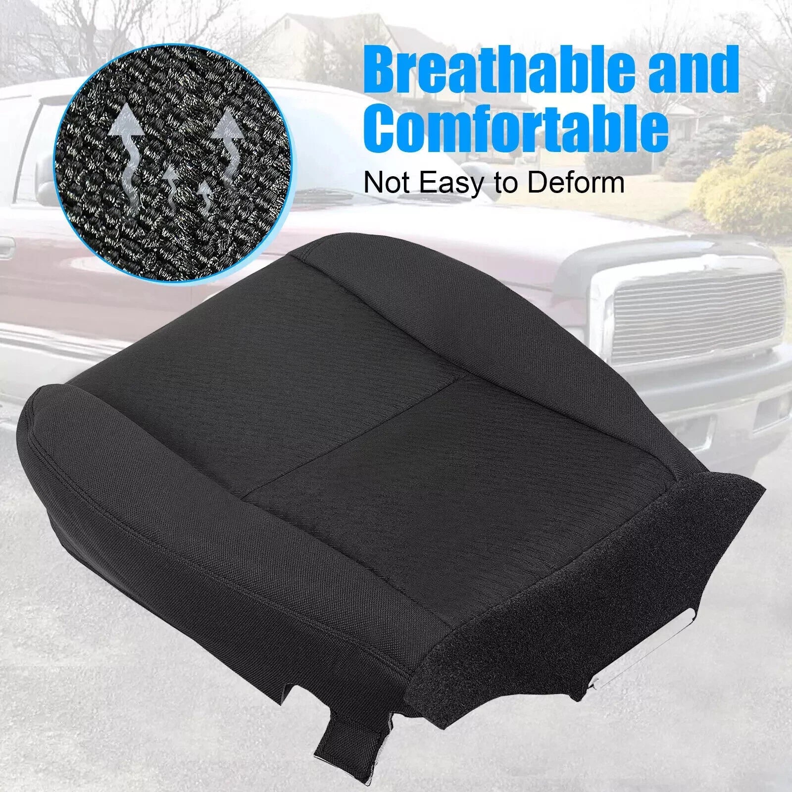 Drivers Seat Cover Bottom for Chevy Silverado GMC Sierra Tahoe (2007–2014)