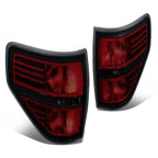 Set of 2 Smoked Lens Rear Tail Brake Light Reverse Lamps for Ford F150 (2009–2014)