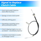 Adjustable Clutch Cable Double Hook Quadrant for Ford Mustang (1979–1995)