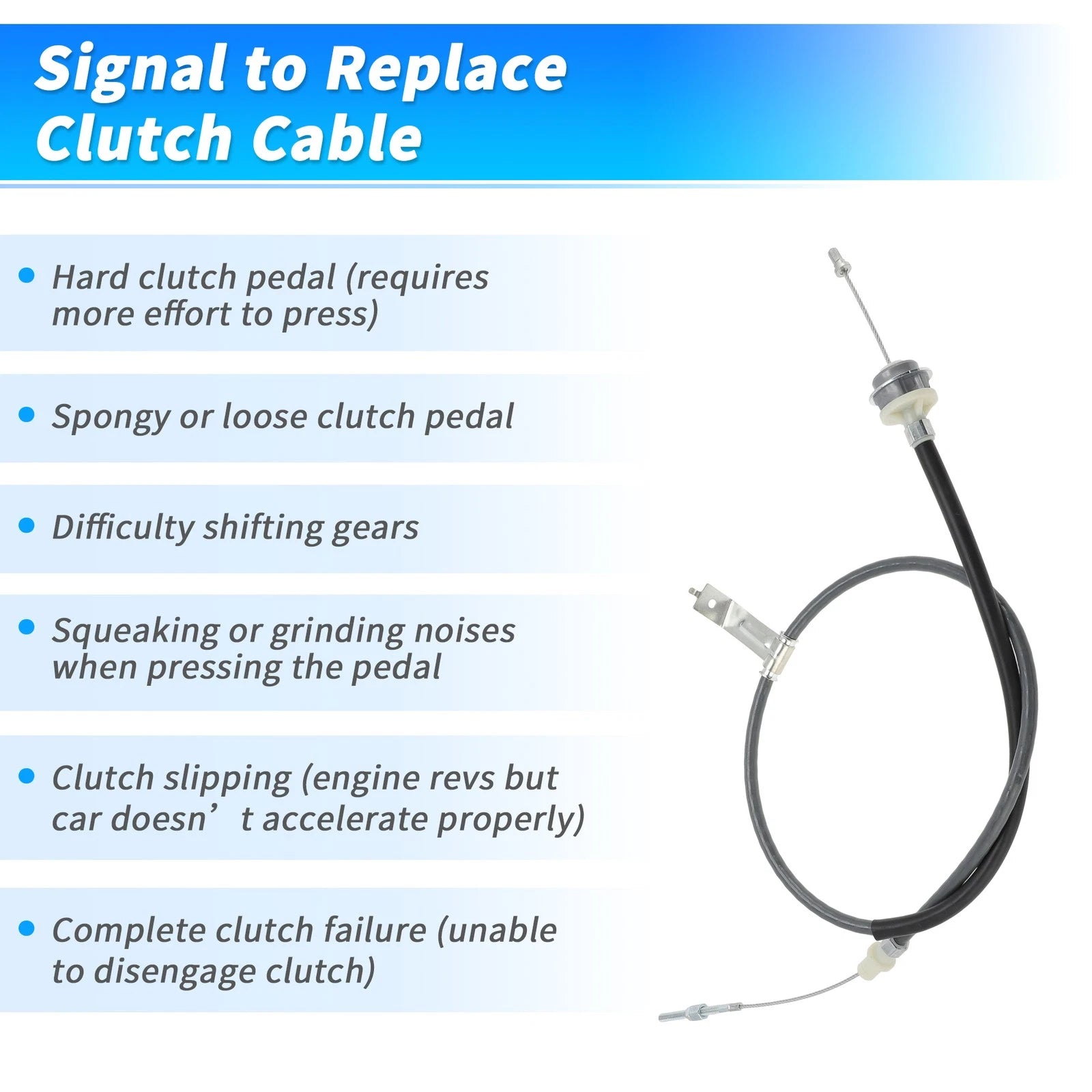 Adjustable Clutch Cable Double Hook Quadrant for Ford Mustang (1979–1995)