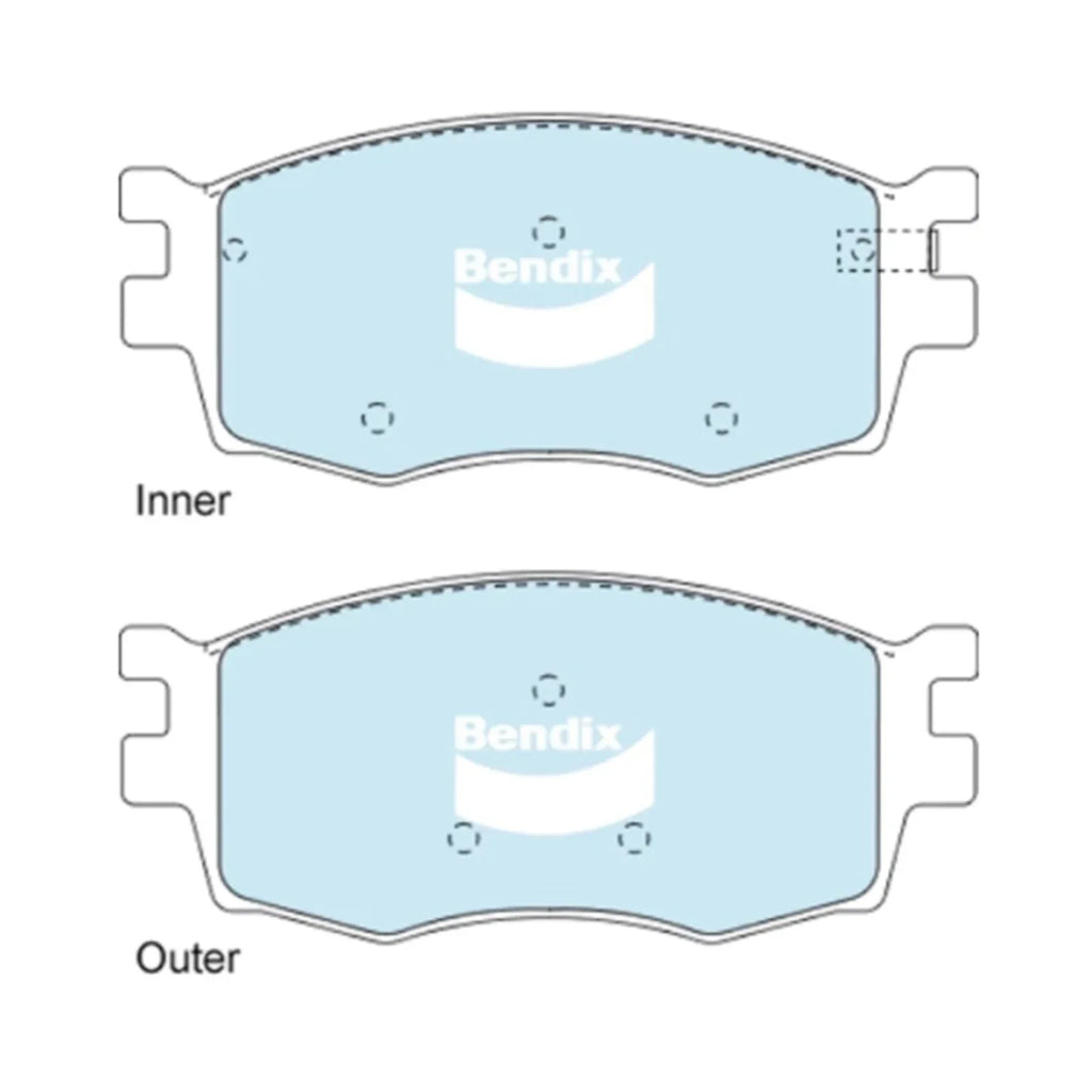 GCT Front Disc Brake Pad Set for Kia Rio JB 4cyl 1.4L 1.6L (2005-2011)
