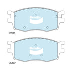 GCT Front Disc Brake Pad Set for Kia Rio JB 4cyl 1.4L 1.6L (2005-2011)