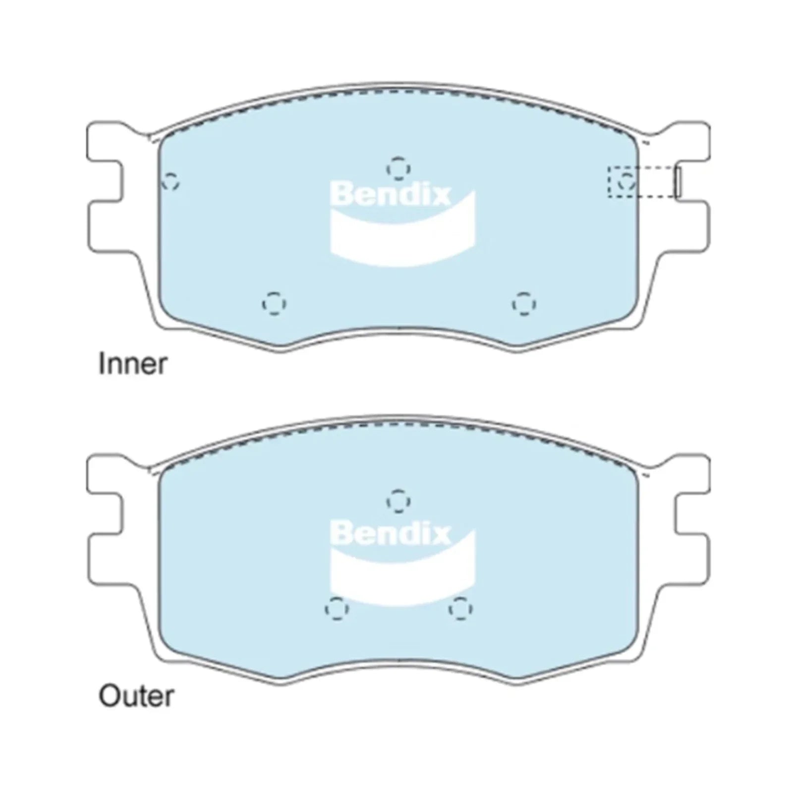 GCT Front Disc Brake Pad Set for Kia Rio JB 4cyl 1.4L 1.6L (2005-2011)
