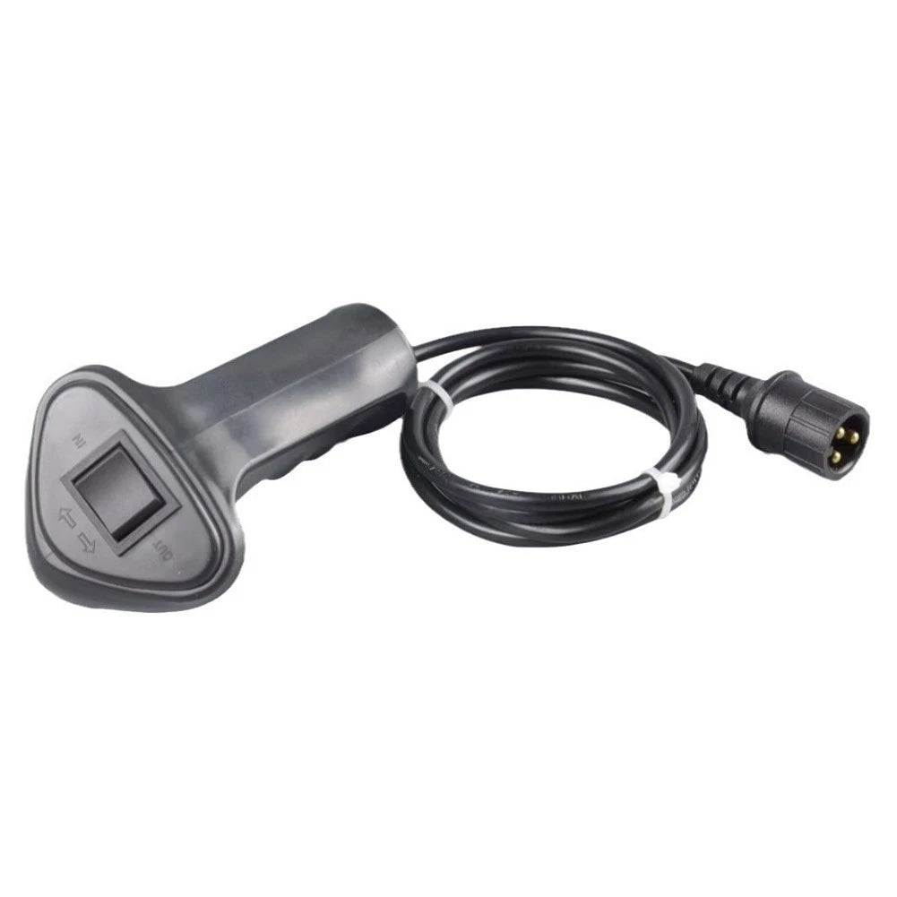 Wired 3-Pin Winch Remote Control Handle for 12V 24V 36V 48V Winch Motors