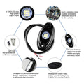 8X White LED Rock Lights for Pickup Truck (EOJ)