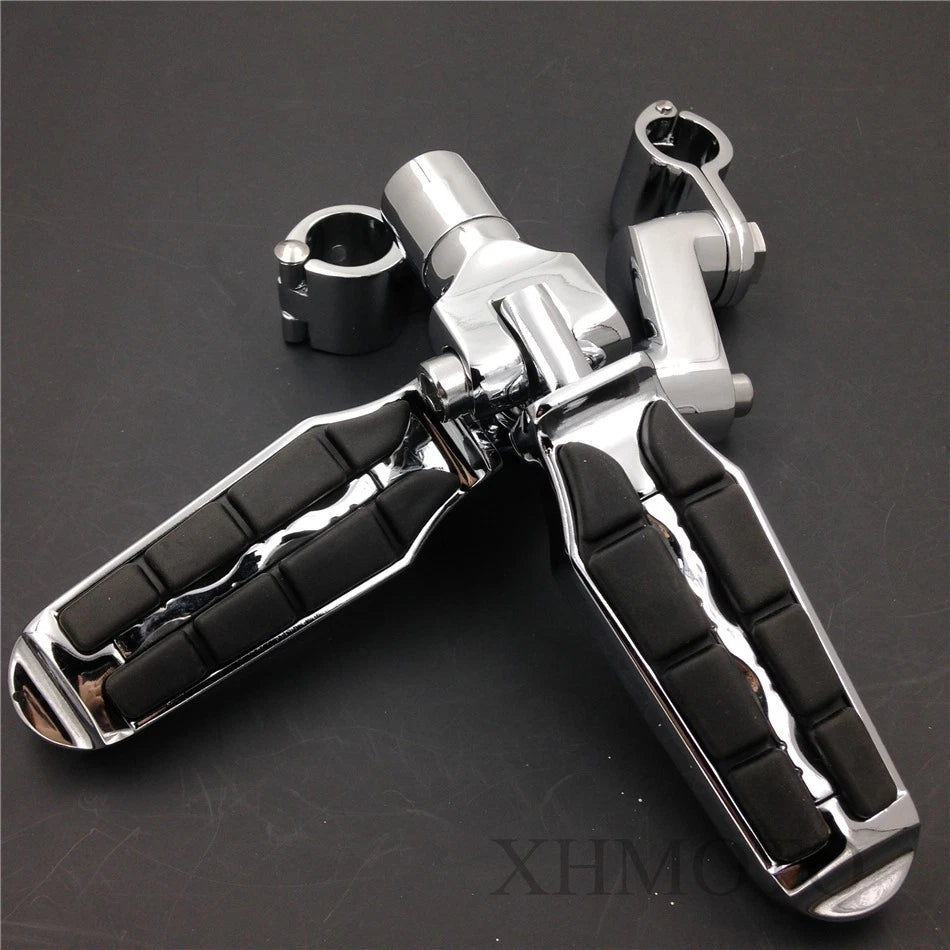 1.5" Highway Radical Tombstone Offset Mount Clamp Foot Peg for Honda GoldWing