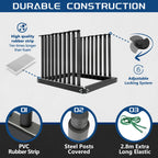 Steel Windshield Rack for Lite Auto Glass (5-10 Slot) with Rubber Pad