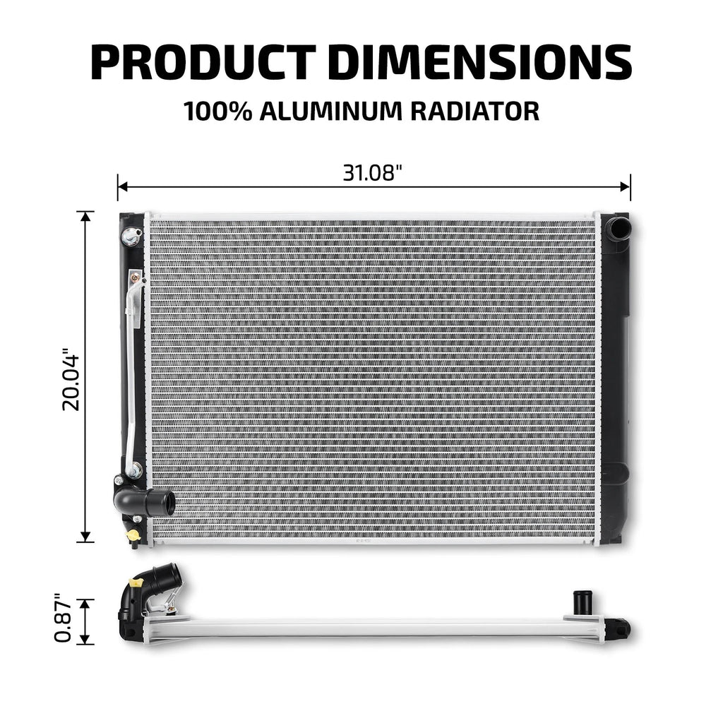 Replacement Aluminum Radiator for Toyota Sienna 2005–2006 CU2925