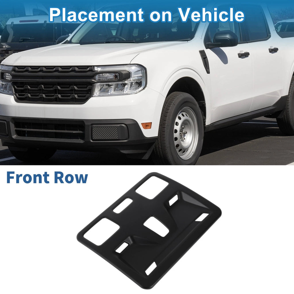 Front Row Headlight Trim Bezel for Ford Maverick (2022) Black