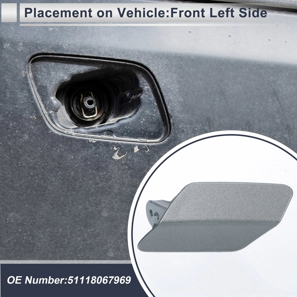 Front Left Headlight Washer Nozzle Cover for BMW 320i (2012–2013)