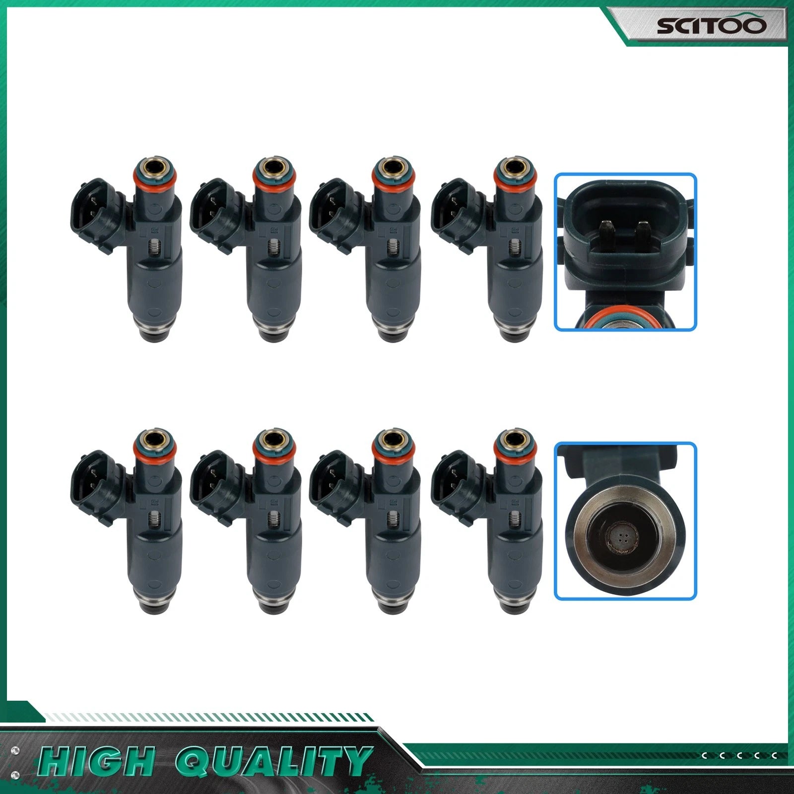 8 Fuel Injectors for Toyota Sequoia 4Runner Tundra Land Cruiser Lexus LX470 (2000–2007)