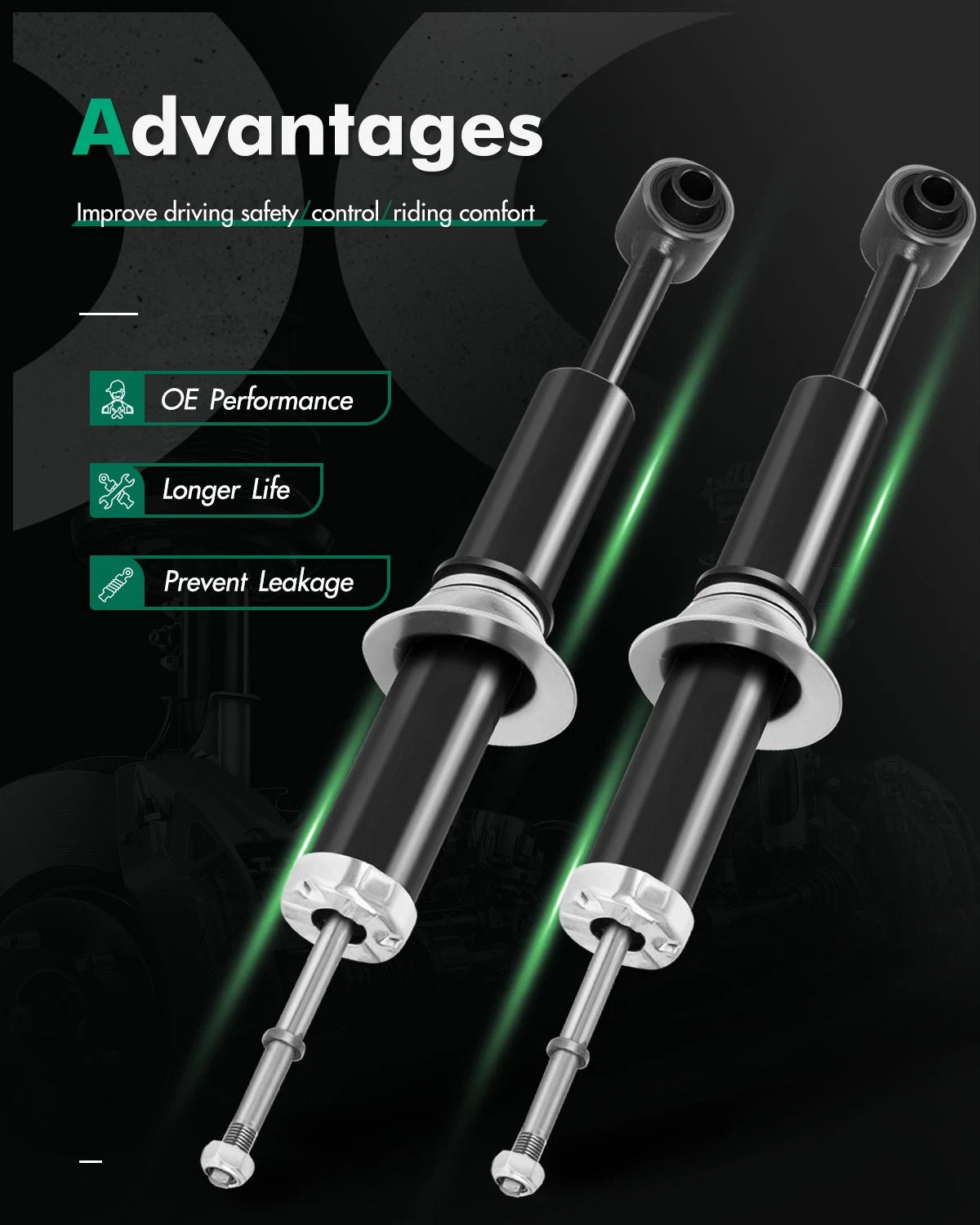 Front Pair Shocks Struts for Ford Explorer Mercury Mountaineer (2006–2010)