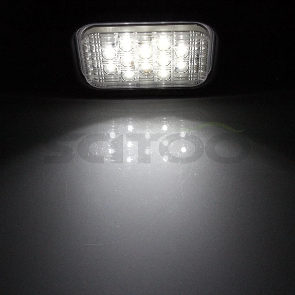 Set of 4 LED Stop Turn Rectangle Side Marker Lights for Kenworth