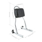 Chrome Detachable Sissy Bar Backrest for Harley Heritage Softail (2000–2023)