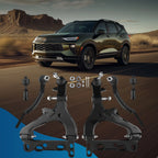 Set of 6 Front Suspension Lower Control Arms Tie Rods for Saab 9-7x (2005–2007)