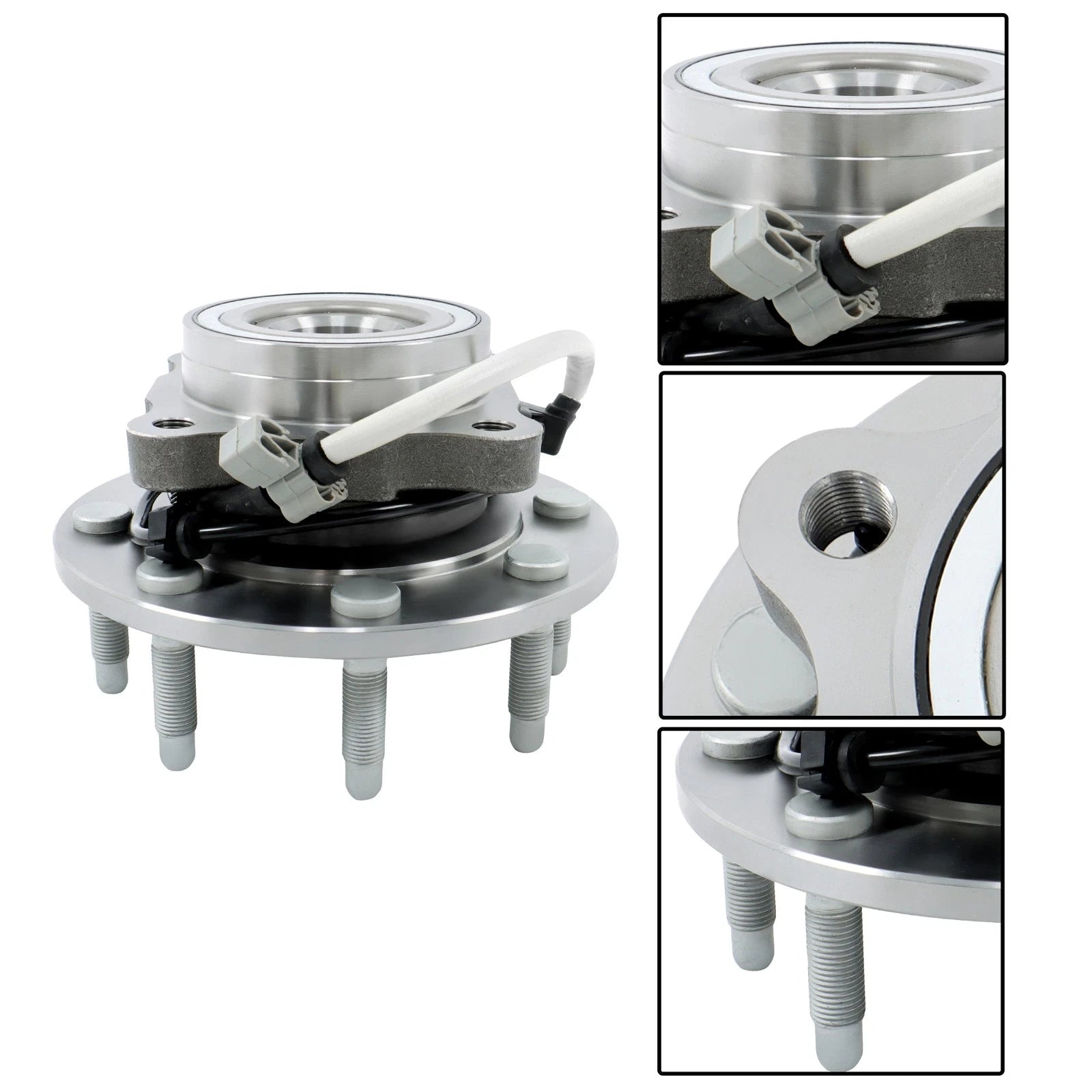 Pair Front Wheel Bearing Hubs for GMC Sierra 3500 Classic (2007) 4WD