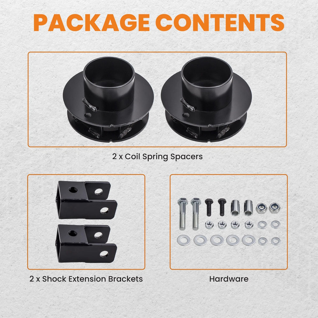 2.5'' Leveling Lift Kit Coil Spring & Spacer for Dodge Ram 2500 3500 (2014–2022)