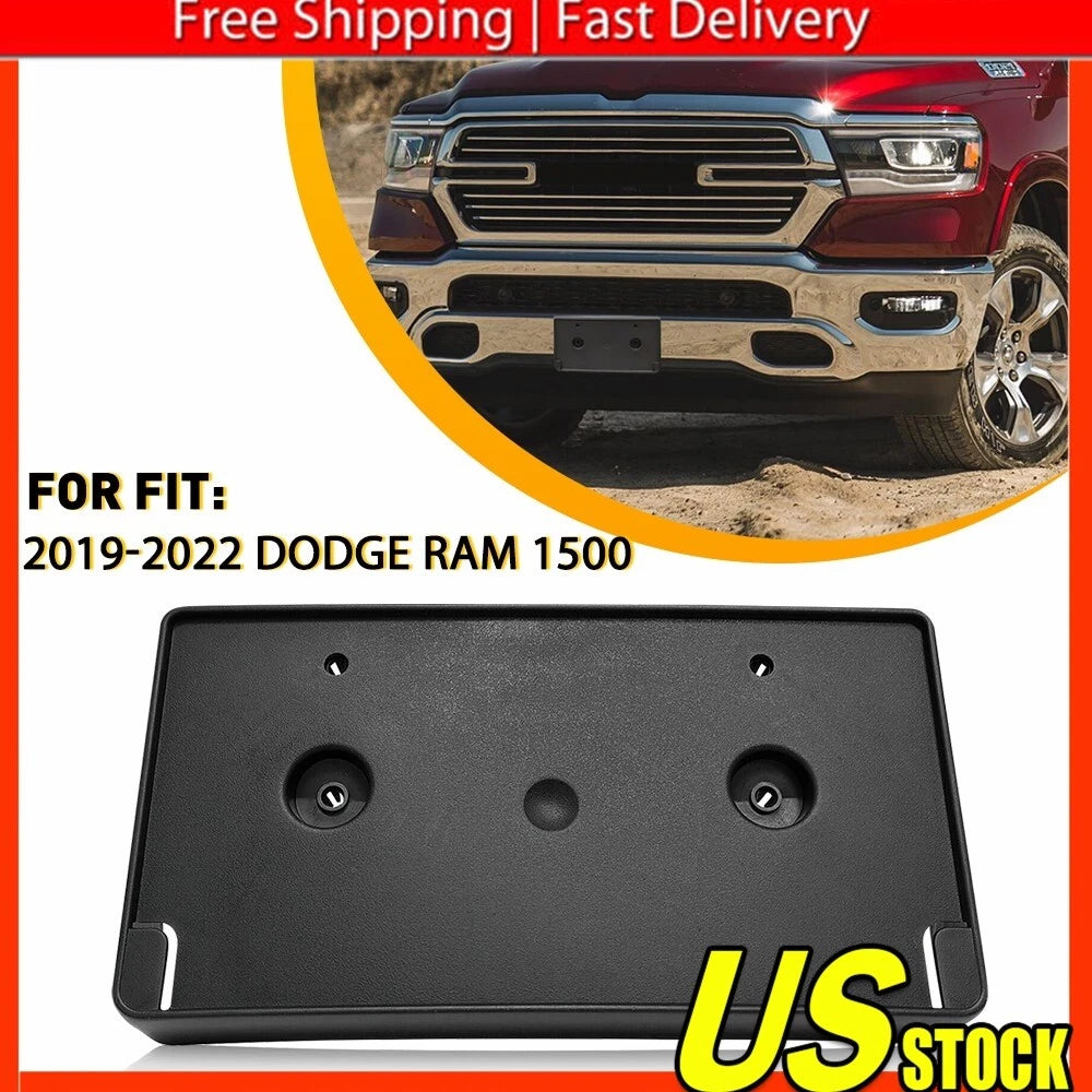 Front Bumper License Plate Bracket for Dodge Ram 1500 (2019â2022)