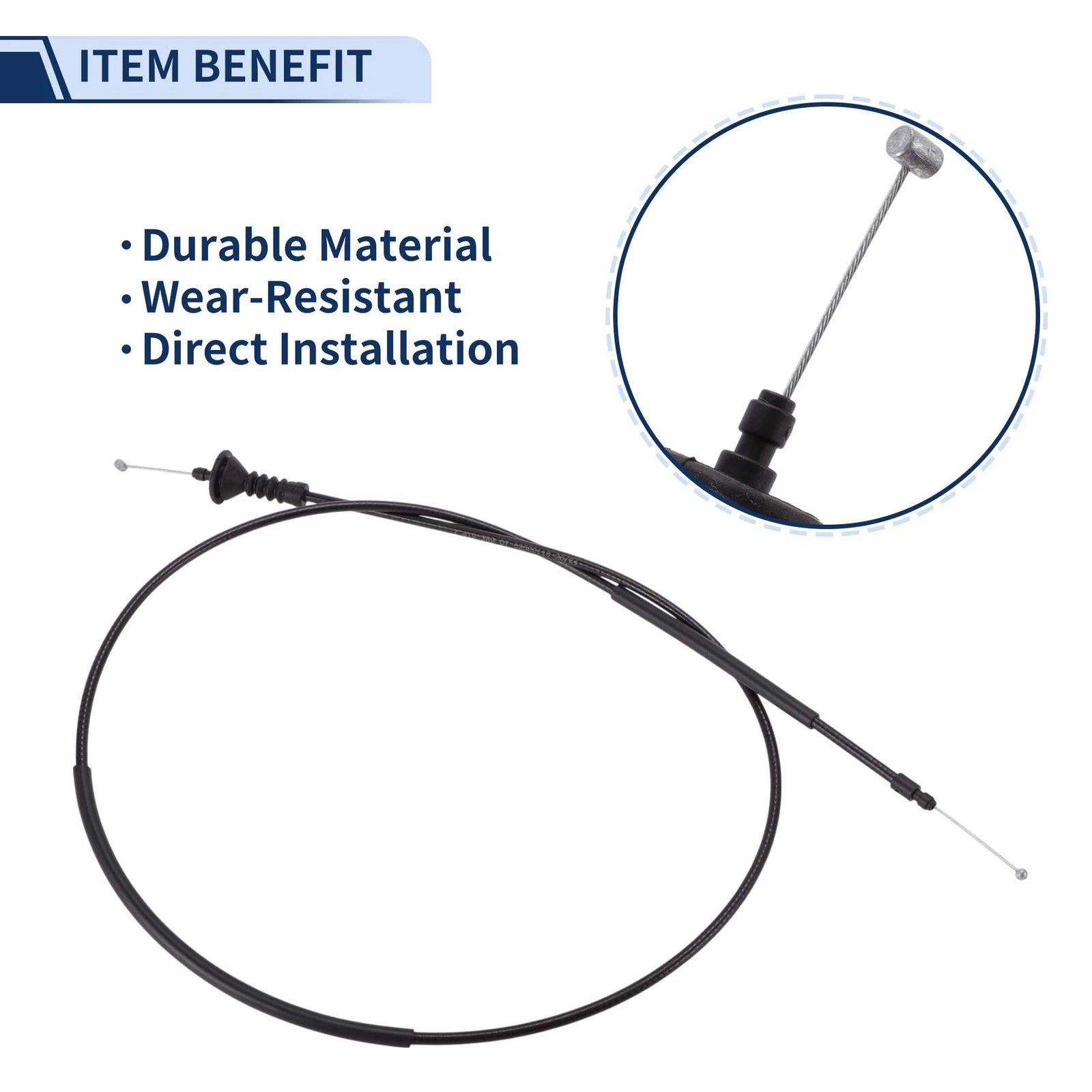 Hood Latch Release Cable for BMW 2 3 4 i4 M2 M240 M3 M340 M4 M440 (No. 51237419389)