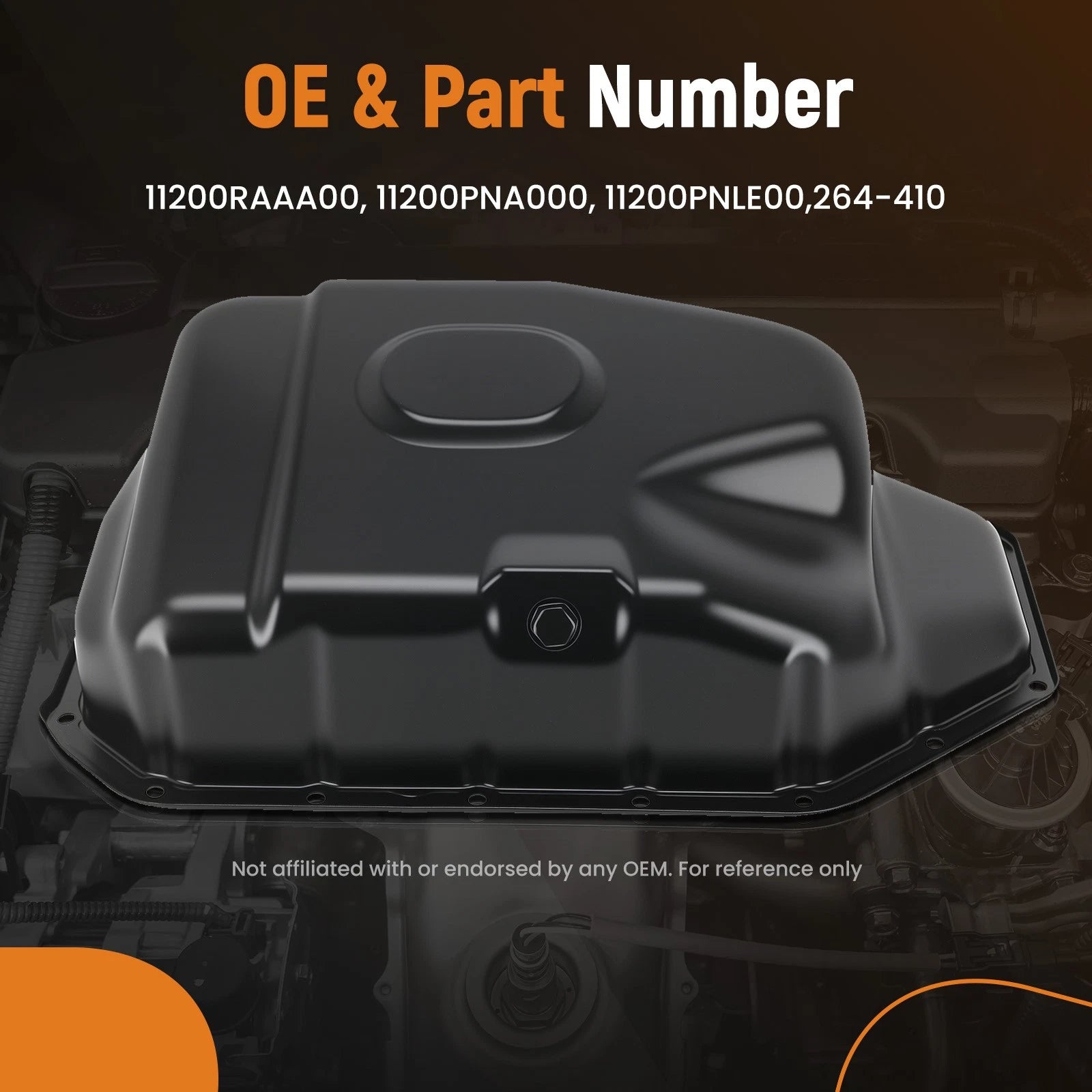 Engine Oil Pan with Bolts for Honda Civic Si CR-V (2002–2006)