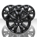 2016-2019 Chevy Impala 18" 10 Spoke Wheel Skins | Set of 4 | Gloss Black | Plastic | Front Placement | 1 Month