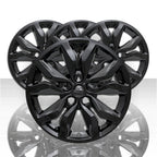 2016-2019 Chevy Impala 18" 10 Spoke Wheel Skins | Set of 4 | Gloss Black | Plastic | Front Placement | 1 Month