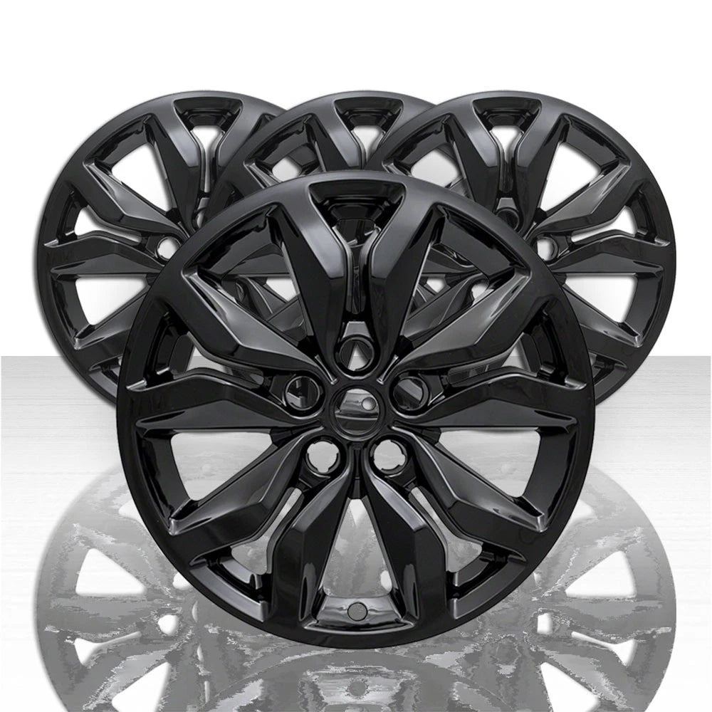 2016-2019 Chevy Impala 18" 10 Spoke Wheel Skins | Set of 4 | Gloss Black | Plastic | Front Placement | 1 Month