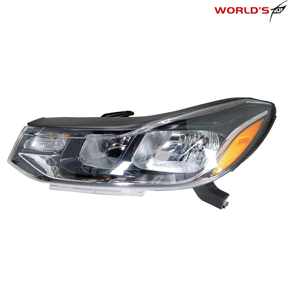 Driver Left Headlight for Chevrolet Trax (2017–2019) Halogen Chrome Housing