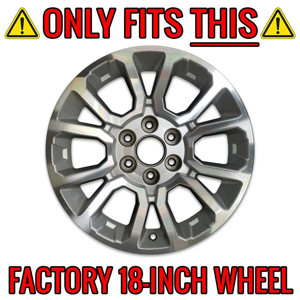 Wheel Skins Chrome Double Spoke for GMC Yukon SLE SLT (2015–2020)