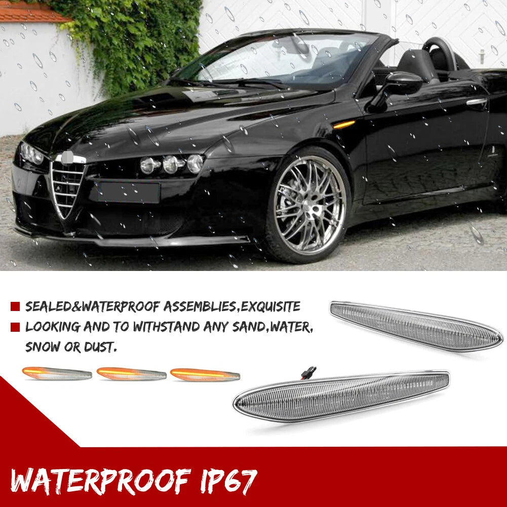 Sequential LED Side Marker Lights for Alfa Romeo 159 Boera Spider (2005–2011)