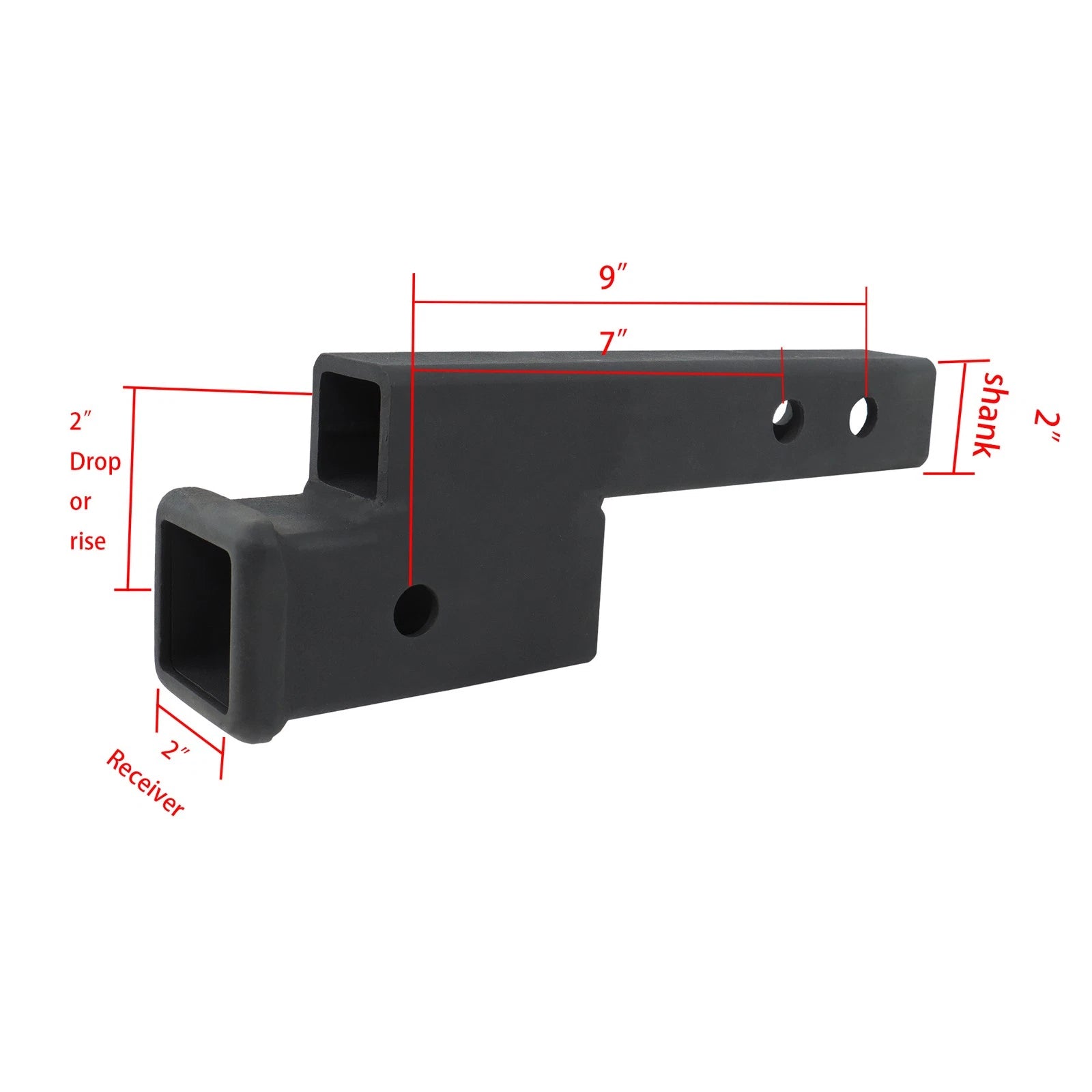 2 Inch Receiver Hitch for Towing (7500 lbs)