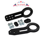 Tow Hook Kit for Make Model  - CNC Anodized Black Billet Aluminum