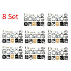 Set of 8 Carburetor Gasket Diaphragm Rebuild Kit for Walbro K10-WAT WA WT Series