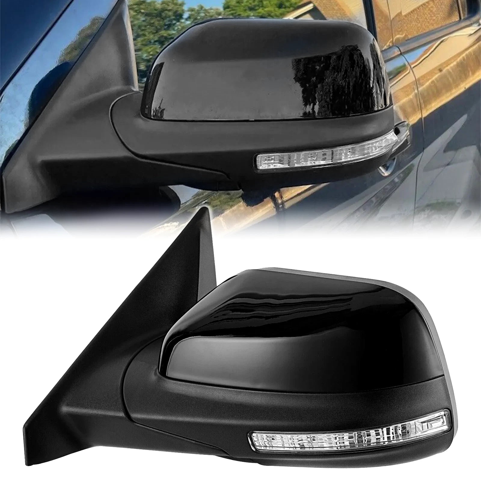 Left Side Heated Mirror with Turn Signal for Ford Explorer (2016–2019)