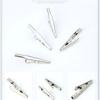 Set of 10 Screw Probe Test Clips Crocodile Clamps Stainless Steel