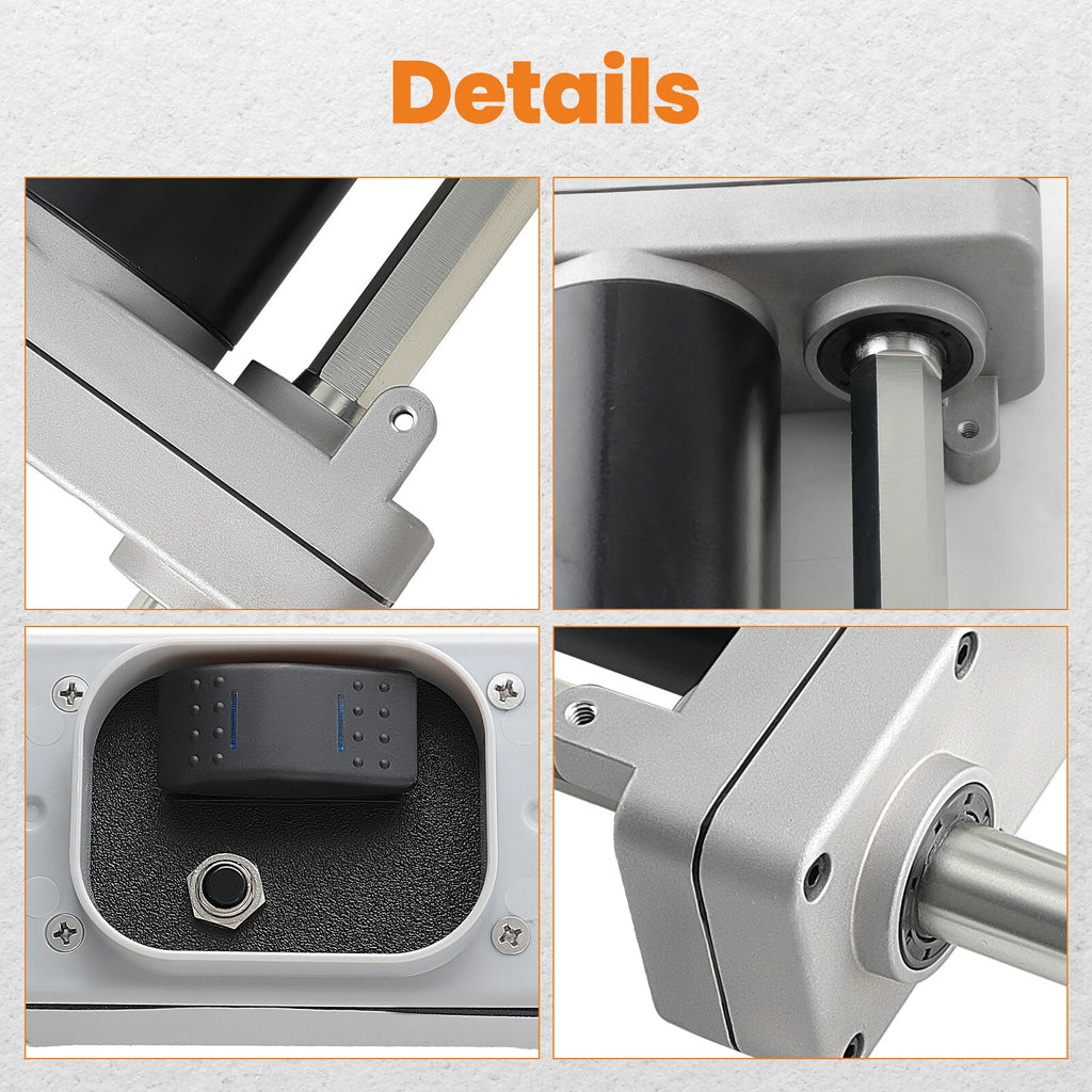 Electric Powered Trailer Jack Kit for 12000 lbs Landing Gear (Fits 1824)