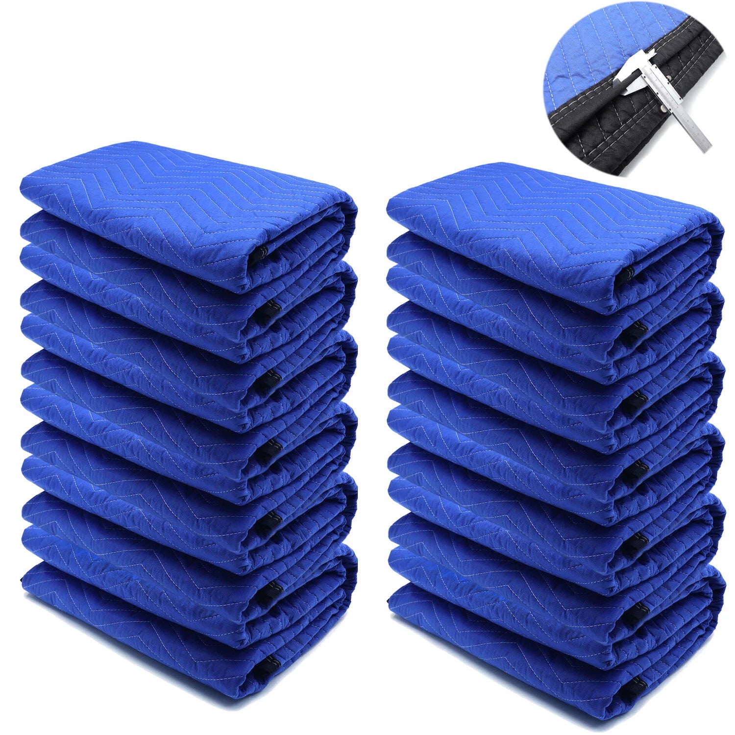 12PC Extra Thick Furniture Moving Packing Blanket for Shipping