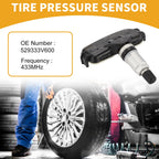 Tire Pressure Sensor for Hyundai Azera (2014–2017) TPMS 529333V600 433MHz