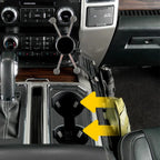 Center Console Cup Holder Insert for Ford F150 Expedition (2017–2021) Black