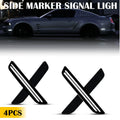 2X Rear Bumper Diffuser Lip Canard Splitter for Universal Fit (Carbon Fiber)