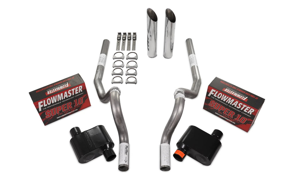 2.5" Dual Exhaust Kit for Ford Mustang (1986–2004) - Flowmaster Super 10