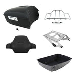 Matte Black Trunk Backrest Rack Mount for Harley Touring Glide (2014–2026)