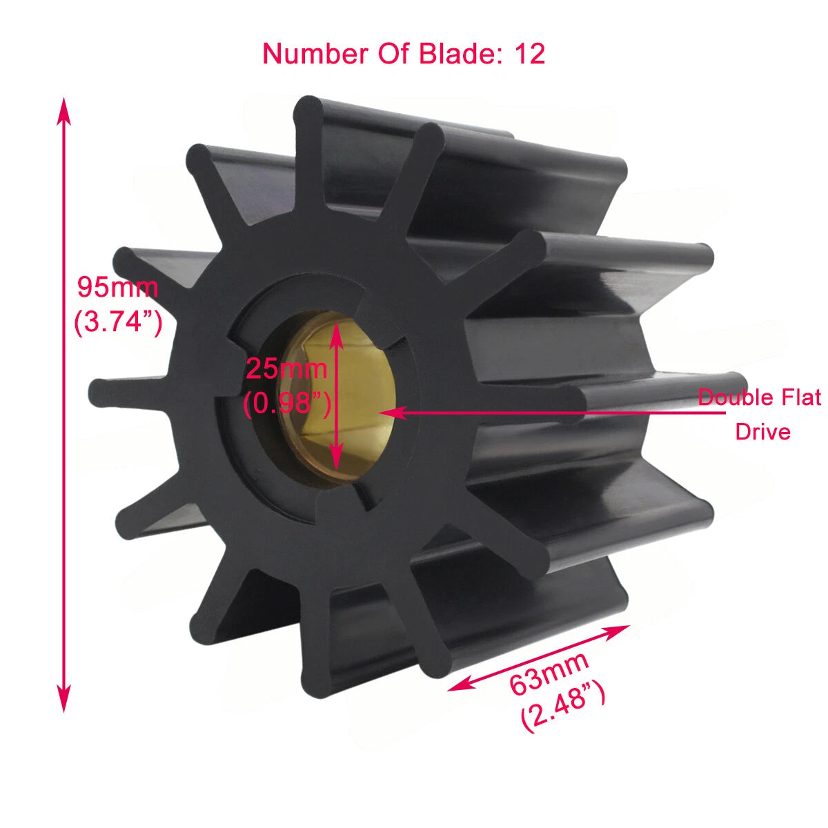 Raw Water Pump Kit for JMP M-1050 (8101-01, DJ, 087-1201)