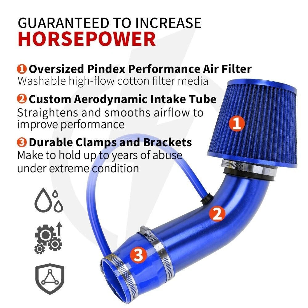 3" Cold Air Intake Filter Induction Kit for Cars