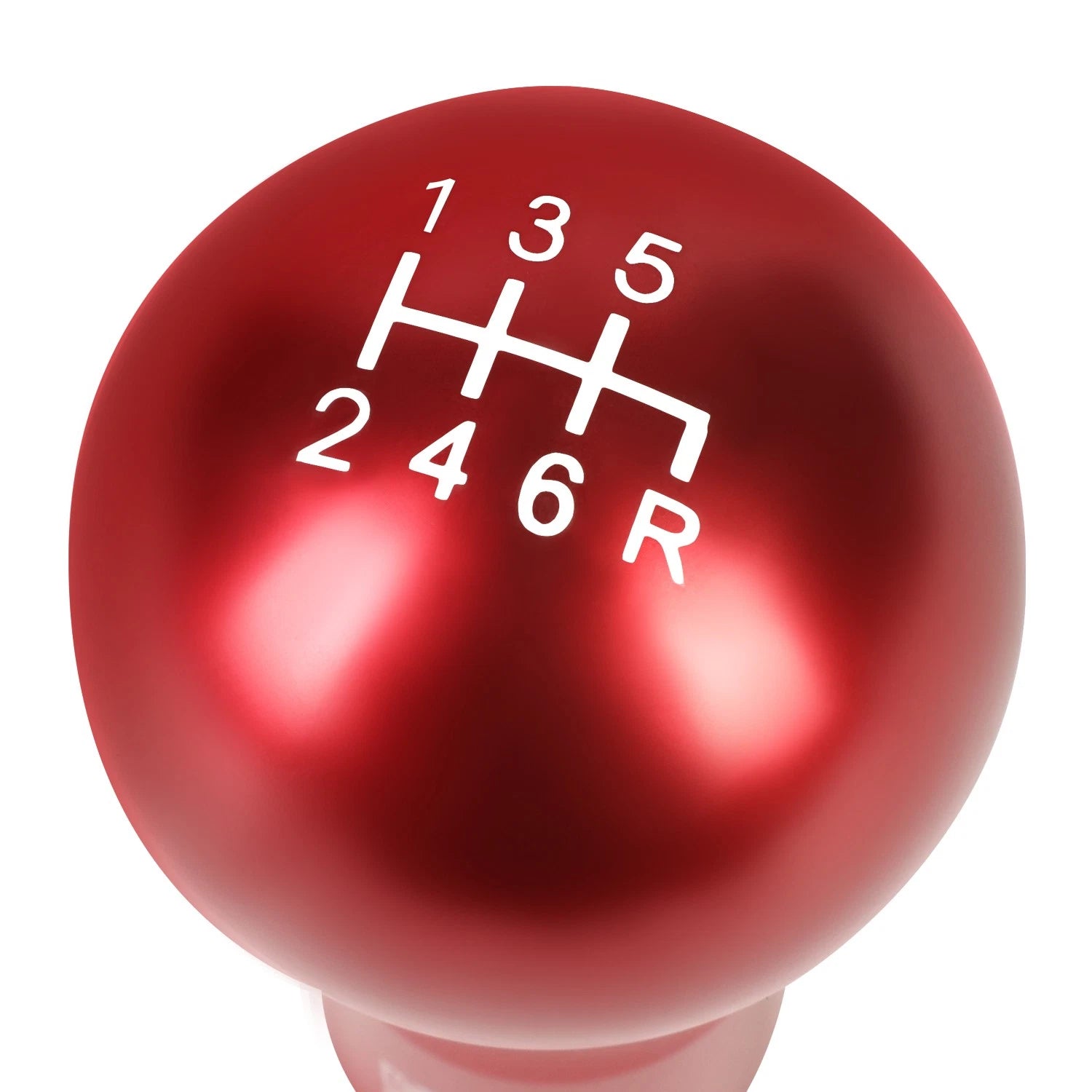 Spherical Teardrop Shift Knob for Universal Fit (Red, 3 Thread Adapters)