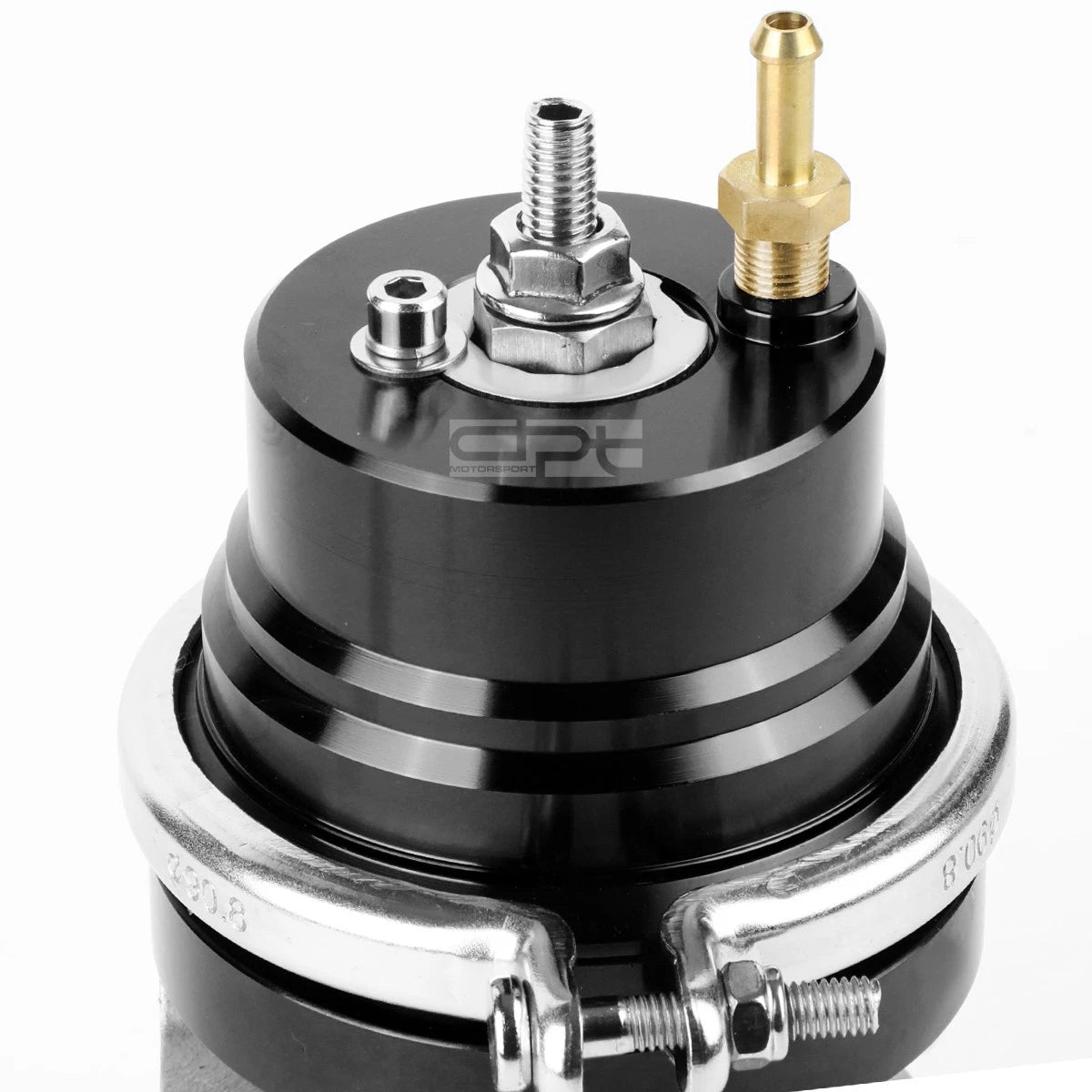 Universal 46mm Turbo 4-Bolt Wastegate Bypass Exhaust + Spring Black