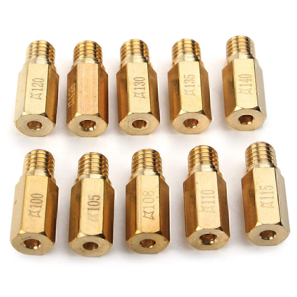 10 Pcs Main Jet for PWK OKO CVK Mikuni KOSO Carburetors #100-#140