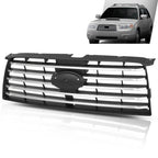 Front Bumper Upper Grille for Subaru Forester (2006–2008) Black & Silver
