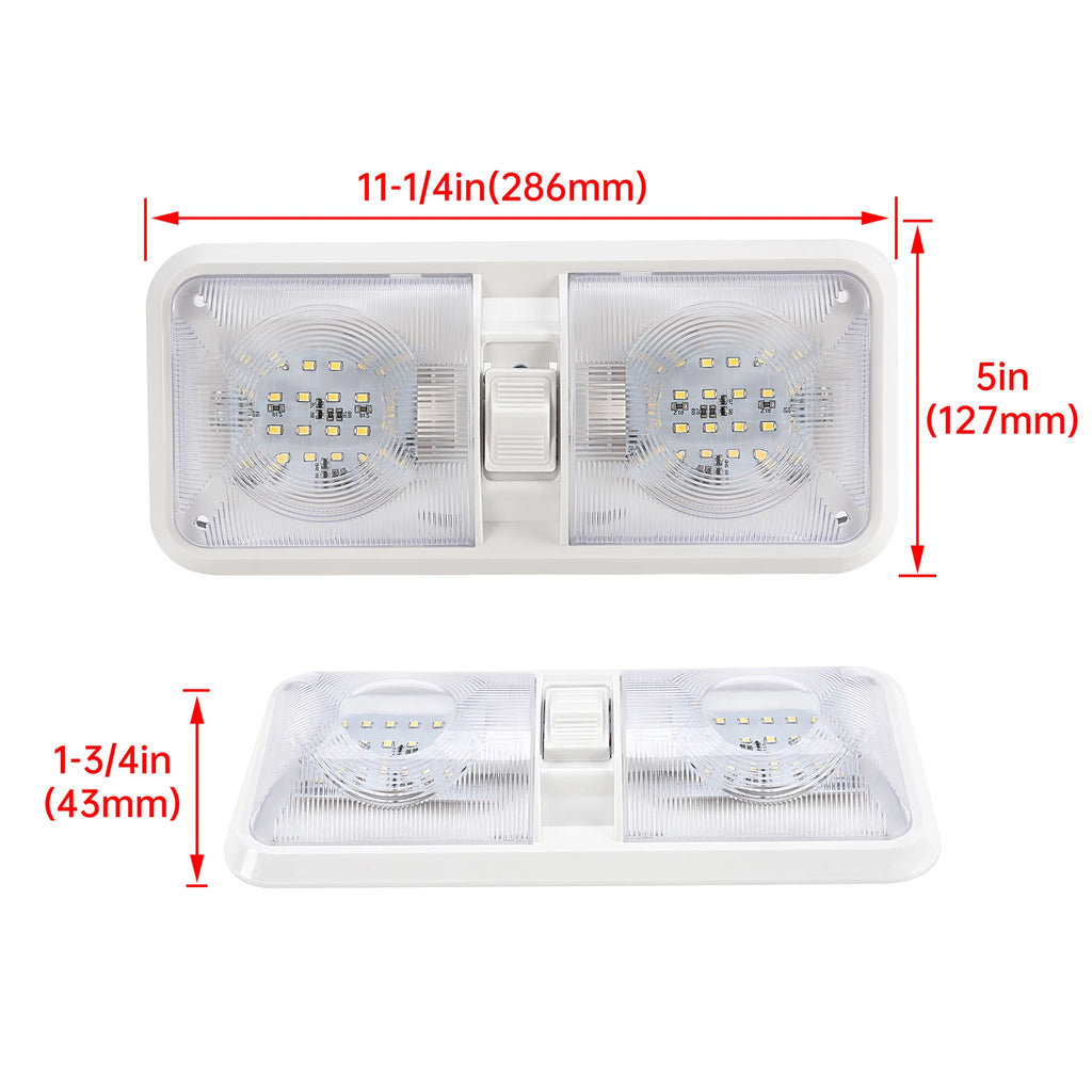 5X LED Ceiling Light for RV Camper Trailer (12V)